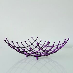 Vintage IKEA 90s Purple Fruit Basket Atomic Post Modern Retro Vibes